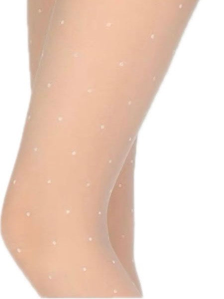 Holiday Chic Retro Polka Dot Sheer Pantyhose